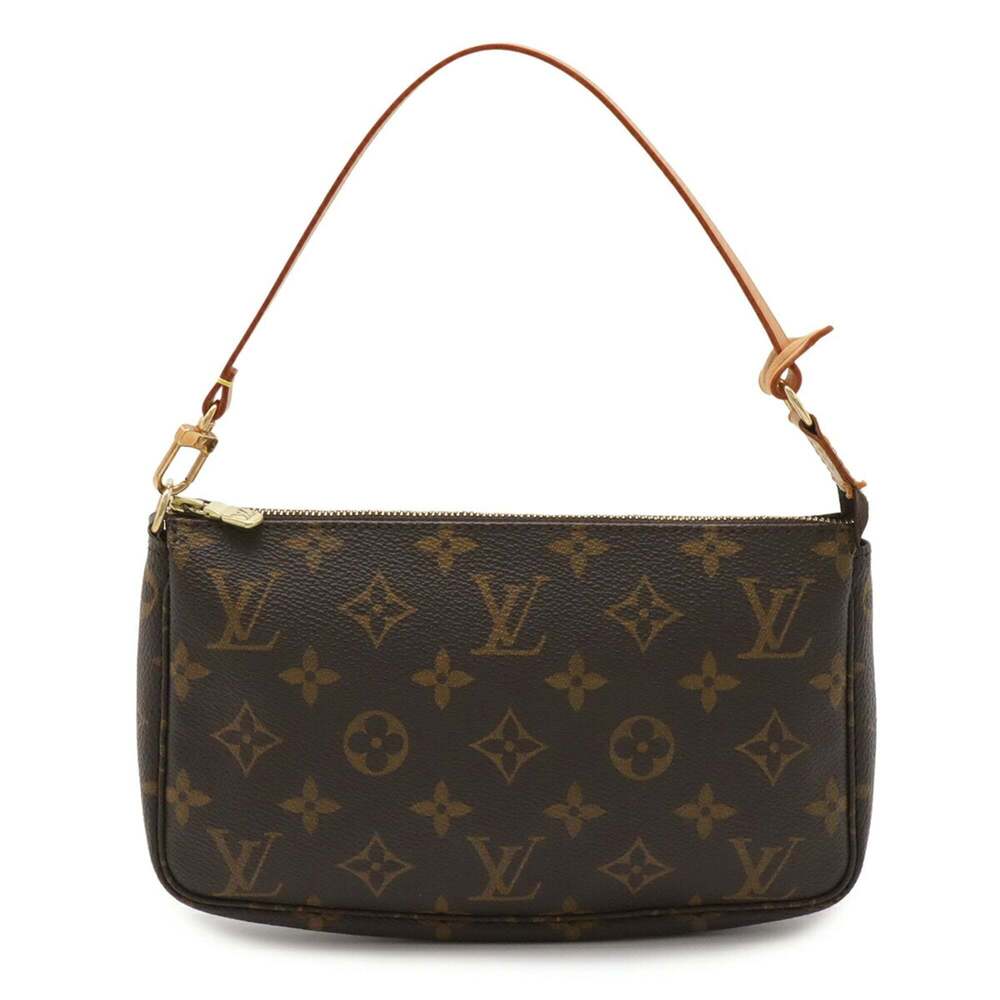 LOUIS VUITTON Brown Monogram Pochette Mini Bag - Picture 1 of 9
